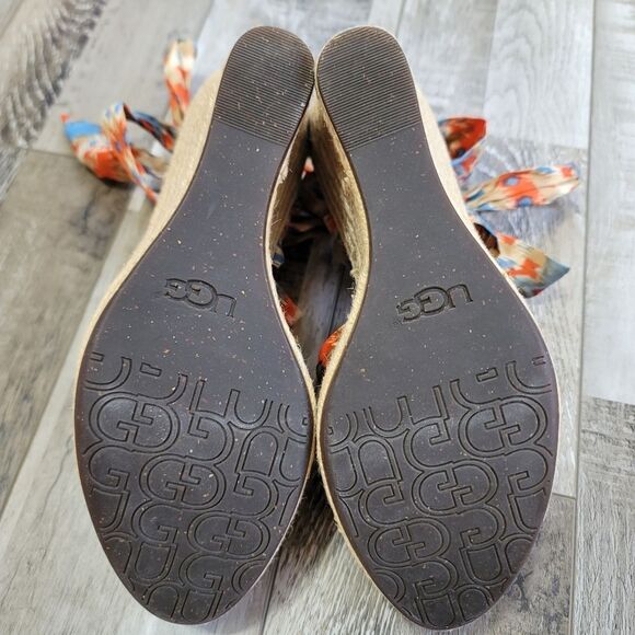 Ugg Santorini Ikat Lucianna Wedge Sandal Size 9 - Picture 10 of 10